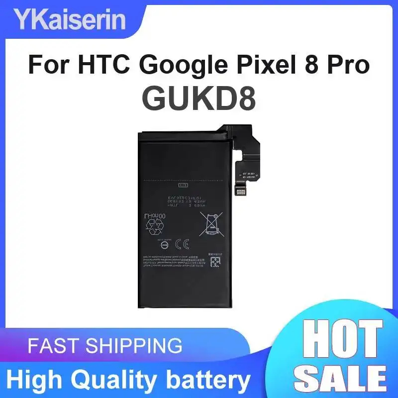 

For Htc Google Pixel 8 Pro Mobile Phone Battery GUKD8 5050mAh Robust