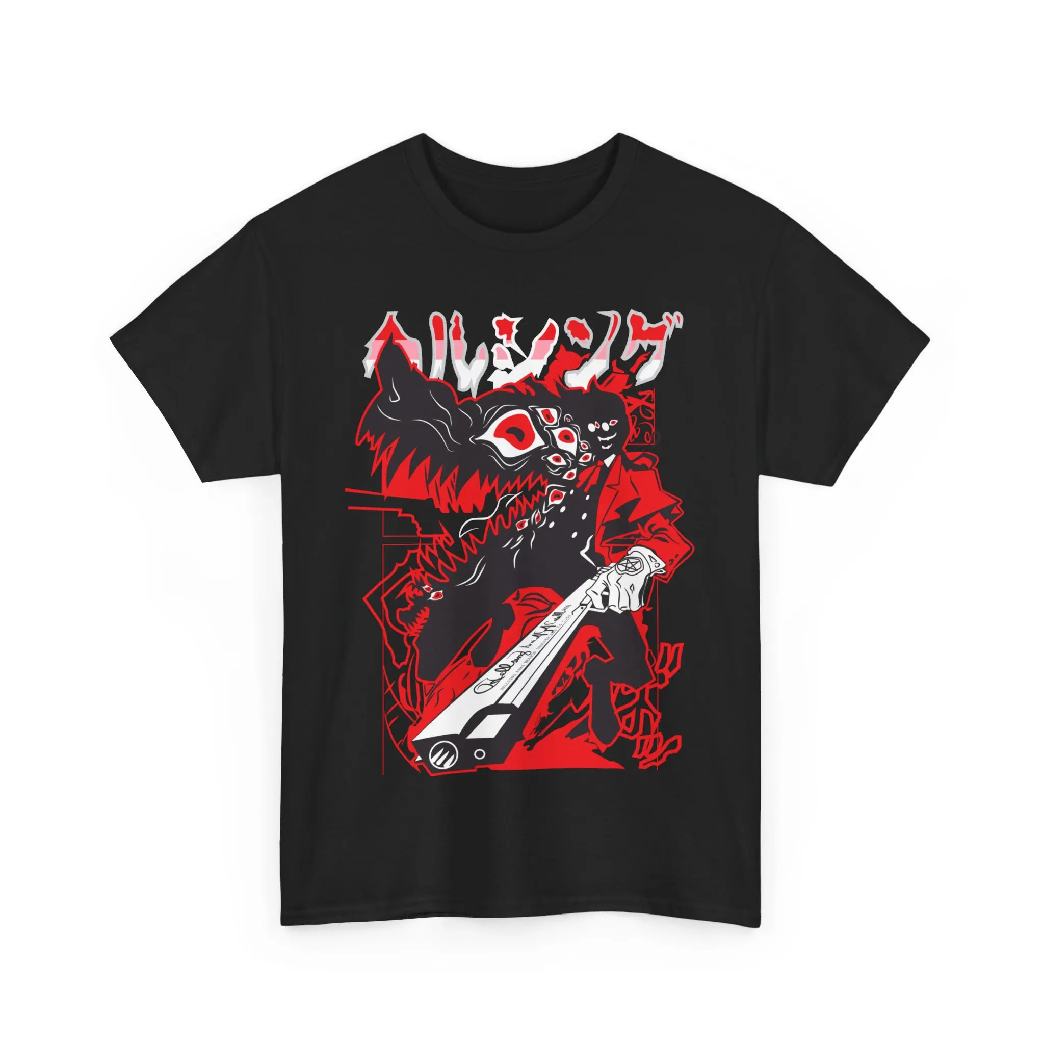 Hellsing Alucard Vampire Anime Graphic T Shirt Men Women Gothic Streetwear Cotton Casual Short Sleeve Tee view 2