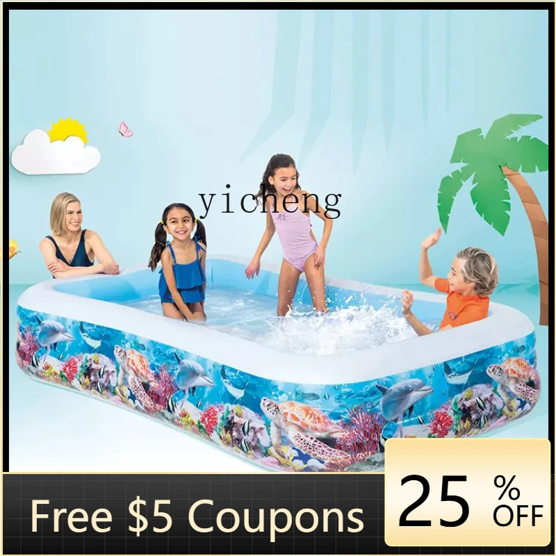 

ZZC Children's Paddling Pool Inflatable Baby Swimming Pool Sand Basin Marine Ball