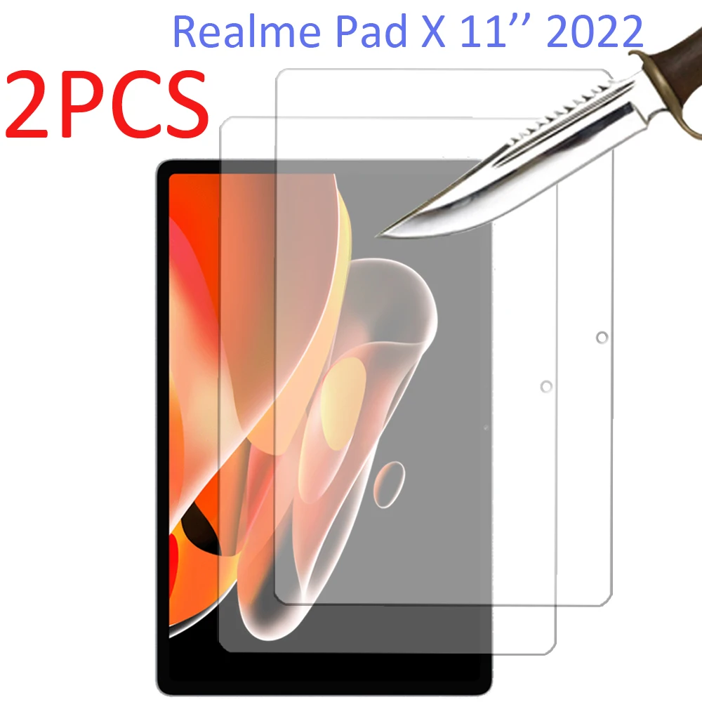 

2PCS Glass screen protector for realme Pad X 11'' tab tablet protective film 9H hardness