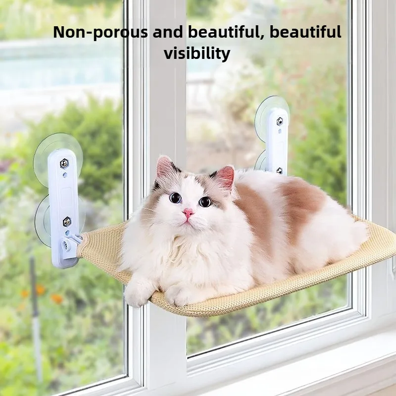 

Foldable cat hammock Super suction cup with washable mattress pet bed