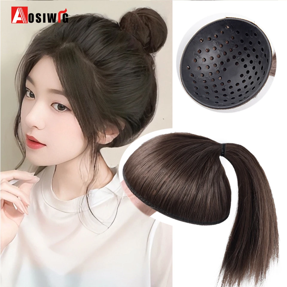 Synthetic Fashion Silicone Head Top Hair Pad Hair Fake ponytail Cushion hair Invisible Puff Hair Pad Head Top Heightening Access