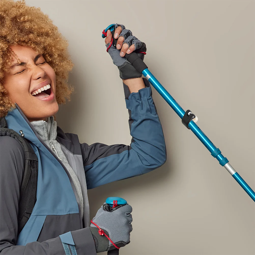 2Pcs Mountaineering Pole External Lock Handle Nut Accessories Universal Hiking Trekking Camping Pole Lock Fastener