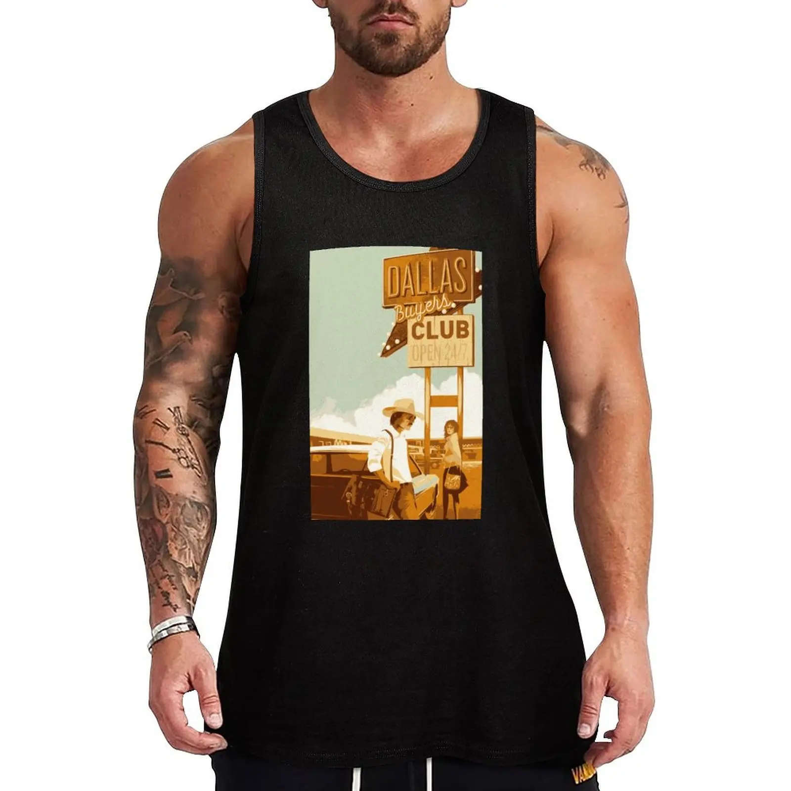 

Dallas Buyers Club - Matthew McConaughey Movie Tank Top singlets for men t-shirt for men Men's t shirt T-shirt male