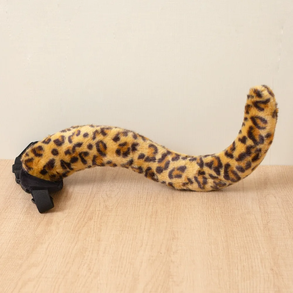 Faux Tiger Paw Animal Gloves Soft Padded Padded Interior Simulated Tiger Tail Fluffy Soft Animal Cosplay Costume Accessories