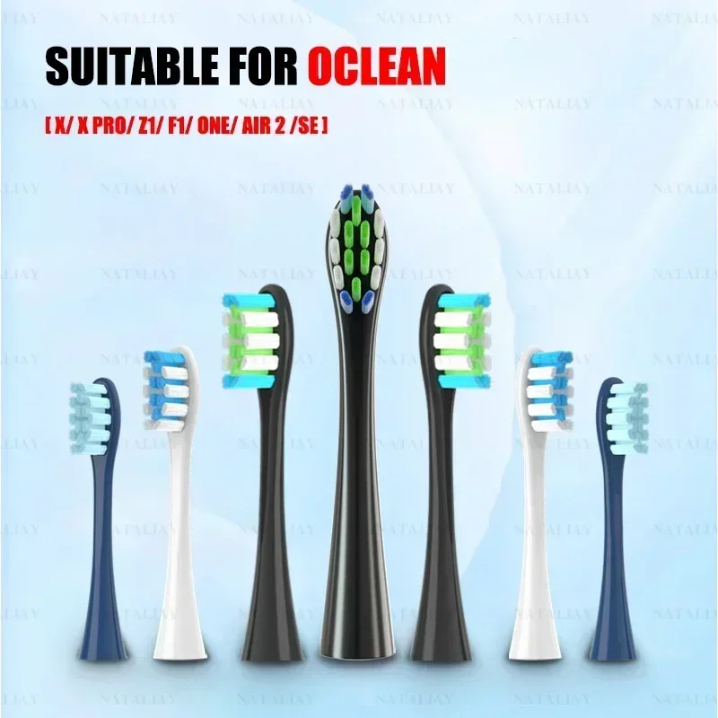 10PCS Replacement Brush Heads for Oclean X PRO/Z1/F1/One/Air 2/SE Soft DuPont Nozzles Vacuum Sealed Packaged