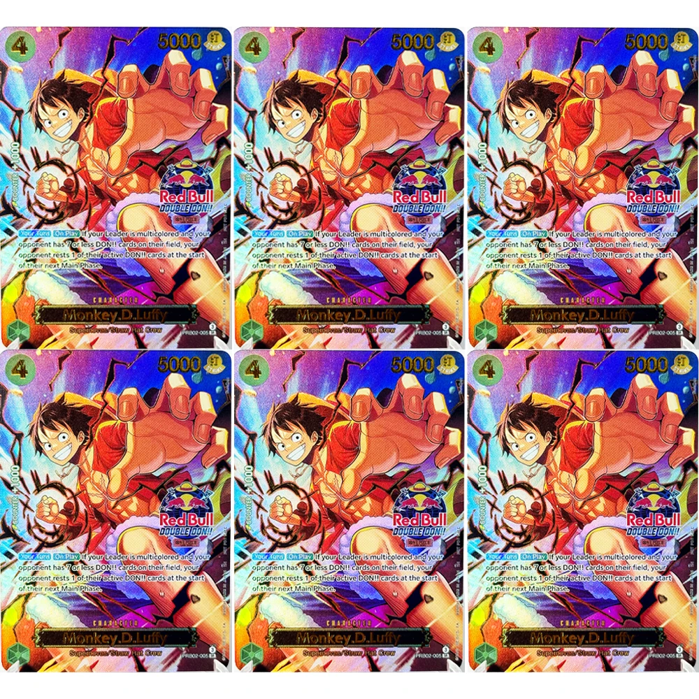 One Piece Card Monkey.D.Luffy PRB02-005 Prize Card Supernovas/Straw Hat Crew Actual Cards Photos Anime Game Replica Proxy Card