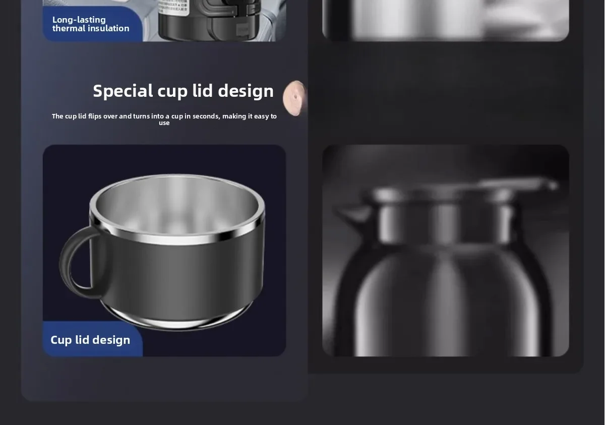 

Прочный автомобильный чайник 12В/24В, универсальный электрический чайник для автомобиля и грузовика, бытовой двухрежимный водонагреватель