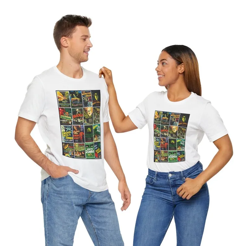 Vintage Horror Movies Tee - Classic Monsters