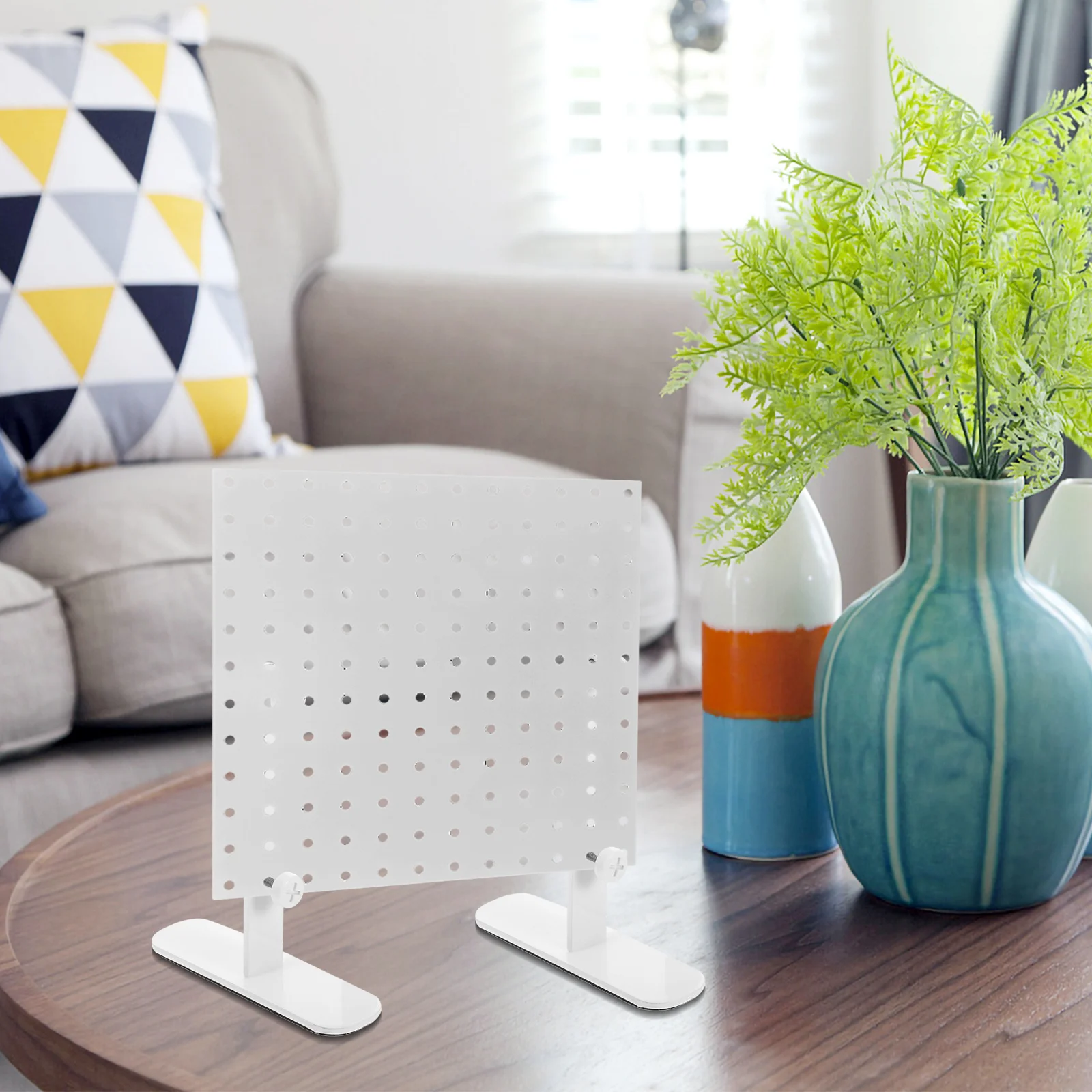 

2pcs Desktop T-Shaped Metal Stand For Tabletop Display Support Carbon Steel Table Pegboard Bracket Pegboard Desk Mount Hardware