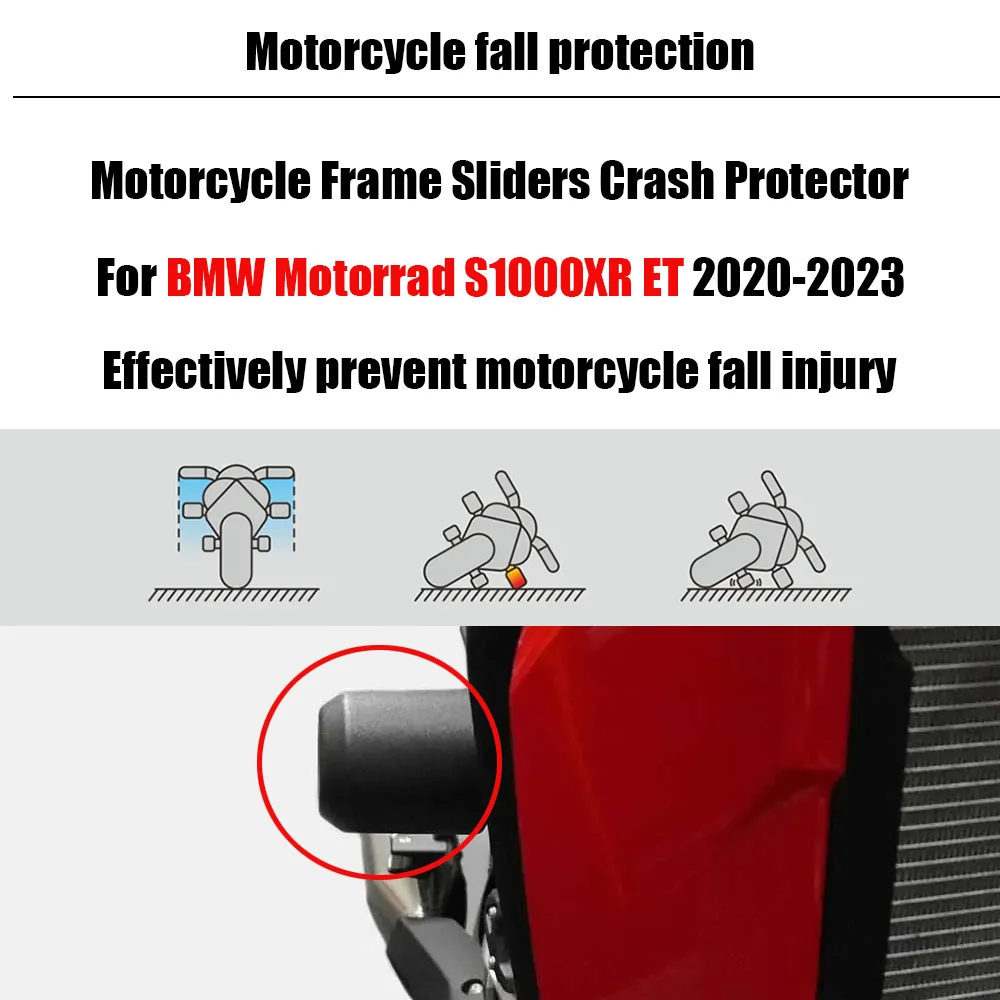 For BMW Motorrad S1000XR ET 2020-2023 Motorcycle Frame Sliders Crash Protector Effectively prevent motorcycle fall injury