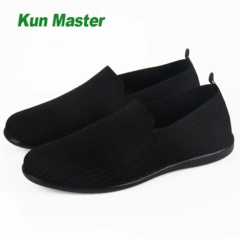 Summer Kung Fu Shoes Tai Chi Wing Chun Chinese Traditional Martial Arts Sports Sneakers Mesh Fabric Breathable Comfortable Black