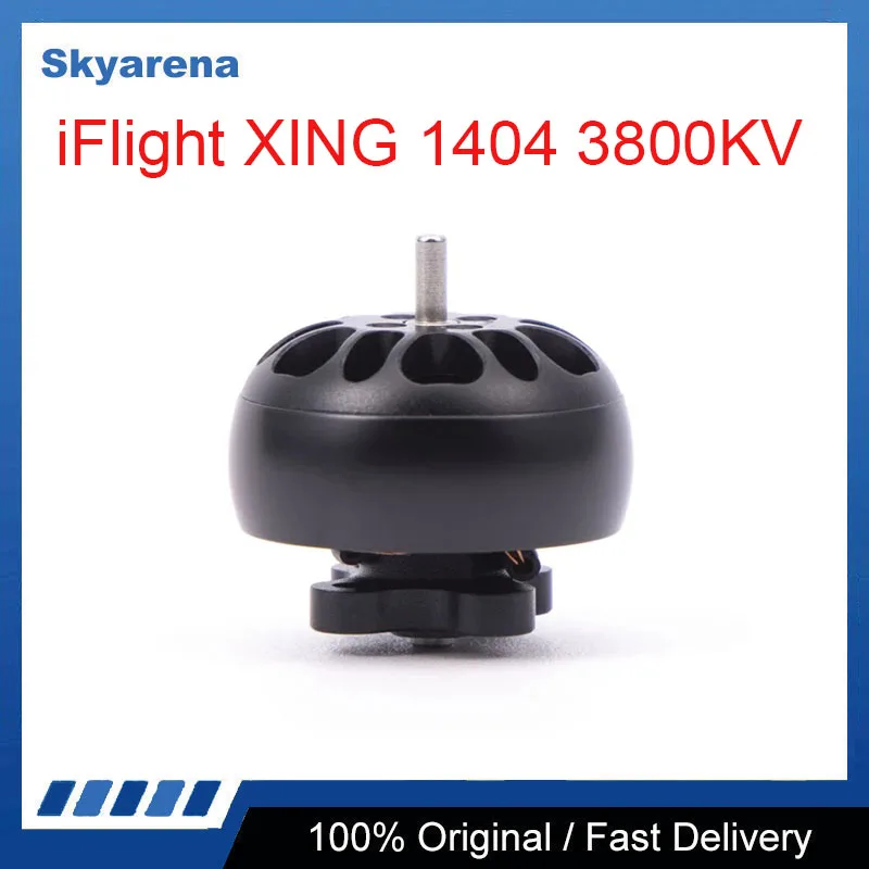 iFlight XING 1404 3800KV 2-4S FPV motor black with 52mm wire / plug for FPV drone part