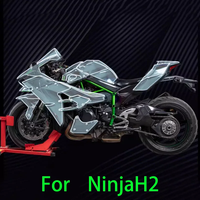 For NinjaH2 Stickers Invisibility Clothing Body Protective Oil Tank Film Motorbike Retrofit Accessories