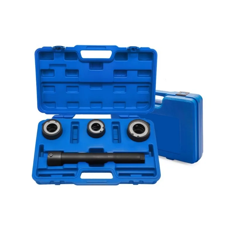 4‑Piece Inner Tie Rod Removal Tool Kit, Steering Rack Inner Track Rod Extractor Ball Joint Puller for Automobile Repair