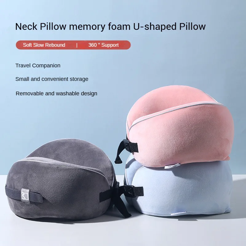 

Winter Warm Neck Pillow Soft Plush Ergonomic Airplane Privacy