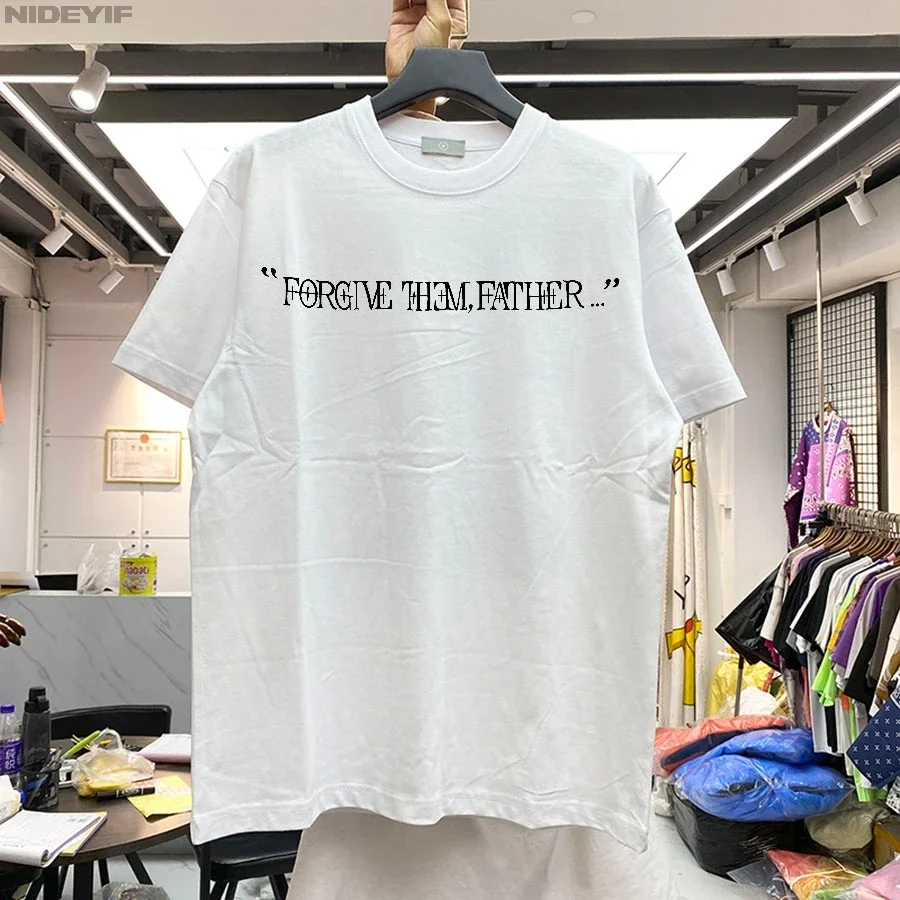 تي شيرت ديني مسيحي للجنسين يسوع معبر لهم جرافيك قطن هيب هوب ملابس الشارع CJ2 جميع المقاسات
