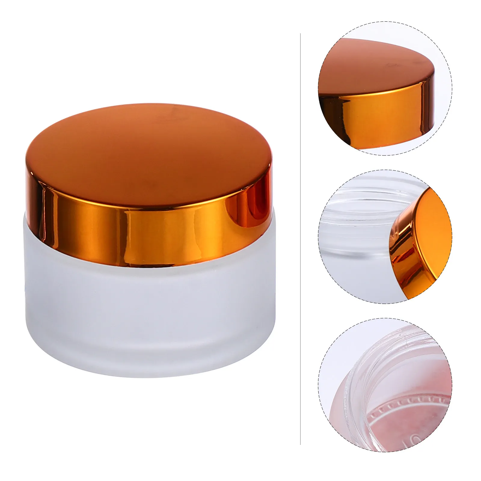 

10Pcs Compact Matte Cream Jars Durable Portable Travel Refillable Storage Containers Makeup Dispensers