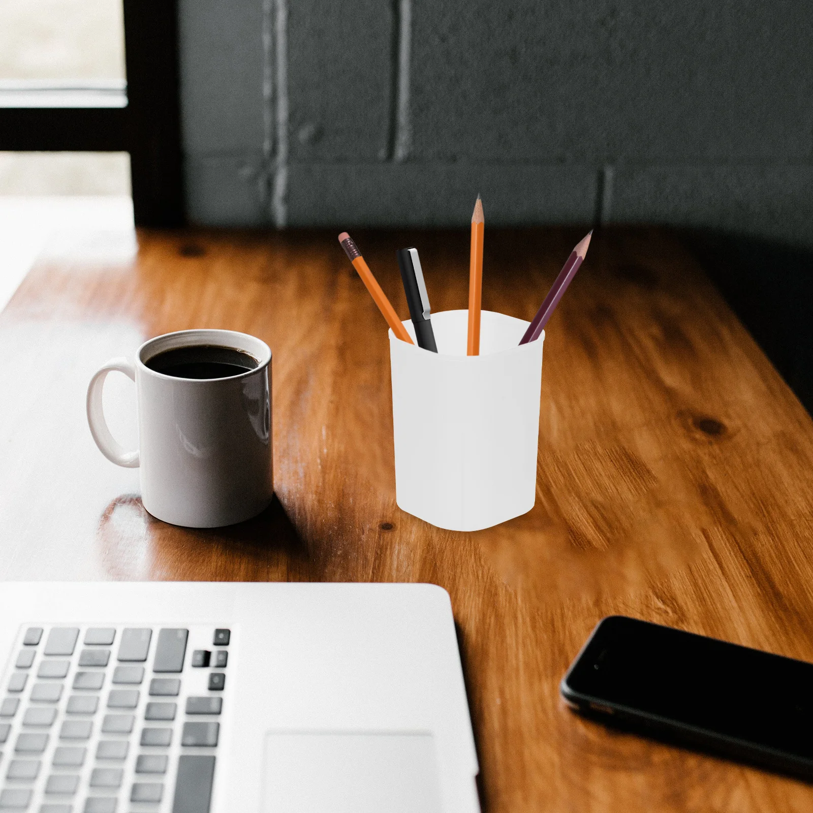 10 stuks bureau pen organizer stevige plastic potlood cup frisse kleur modieuze desktop houder voor kantoor schoolbenodigdheden en