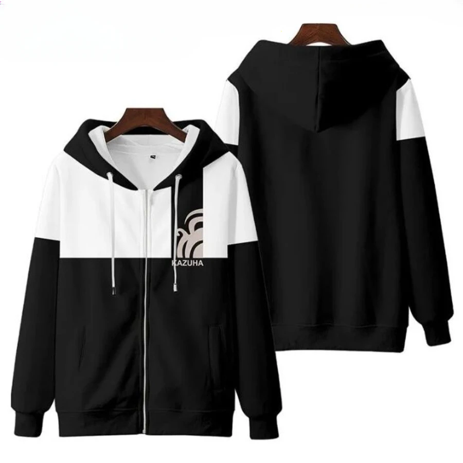 

Anime Genshin Impact Kaedehara Kazuha Cosplay Costumes Unisex 3D Hoodie Sweatshirt Long Sleeve Zipper Hooded Jacket Outerwear