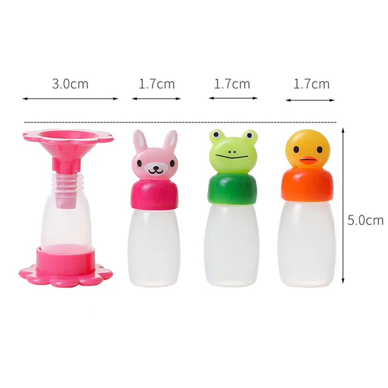 2-10pc Mini Season Sauce Bottle Portable Tomato Ketchup Bottle Salad Dress Container for Bento Lunch Box Kitchen Jars Lunch Box