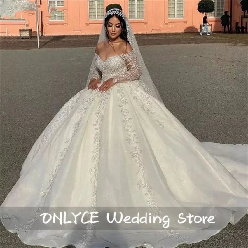 

Romance Beading Appliques Long Sleeves Women 2024 Wedding Dress Formal Mermaid Bride Dresses Robe De Mariee Vestidos Customized