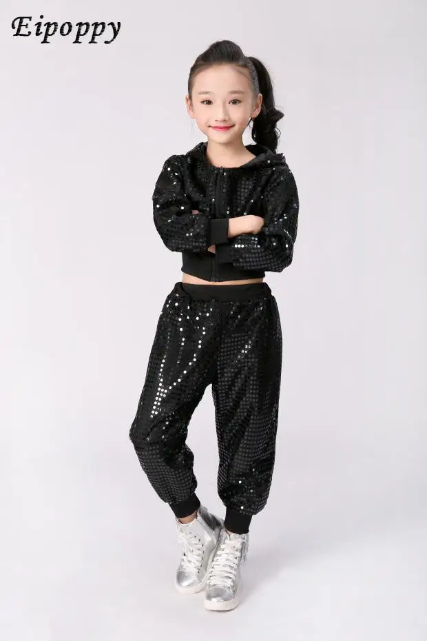 

Children's performance costume sequin jazz dance