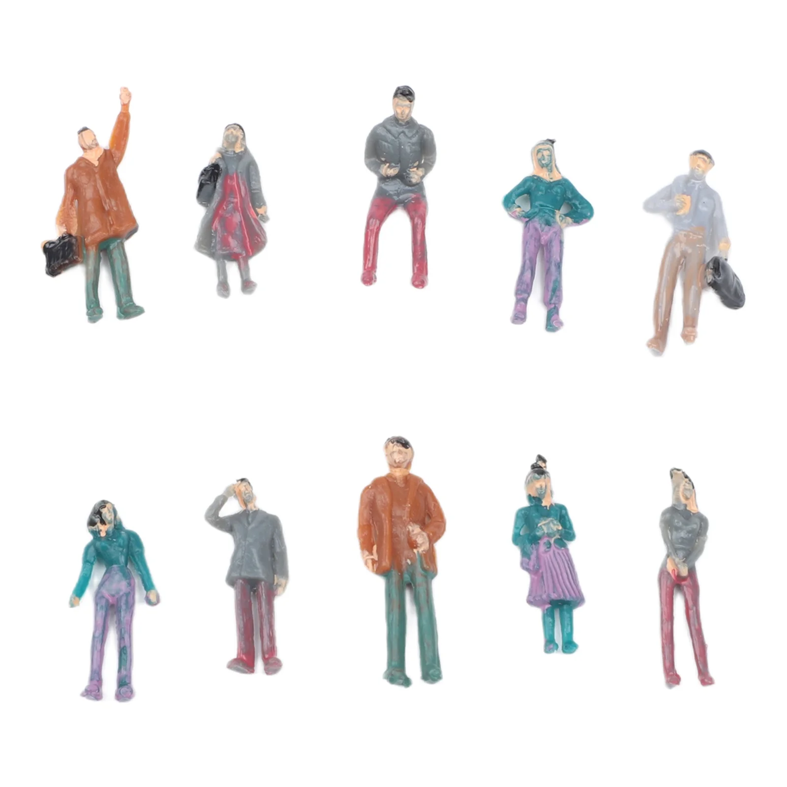 100PCS for mini Person Figures 1 50 1 75 1 100 Scale for Sand Table Model Scene Matching ABS Craft for Educational Displays