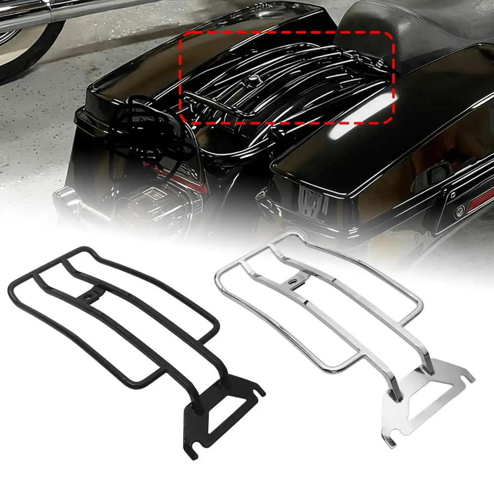 

Багажник для мотоциклов Harley Efl Electra Glide Classic Standard Ultra Road Glide Road King Classic Custom 1998-2008, черный/хром