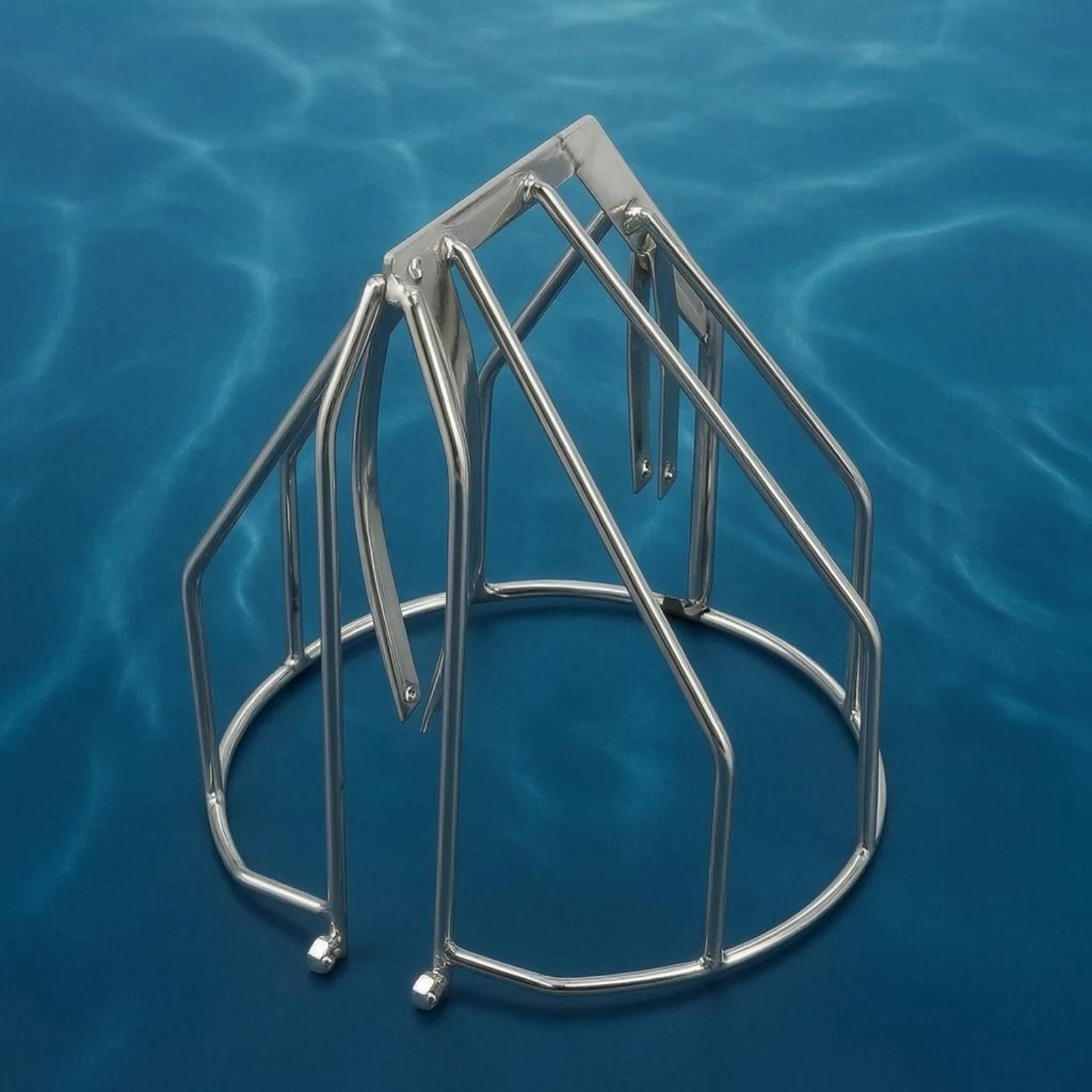 Outboard Propeller Guard Wire-Frame Outboard Propeller Cage Welded Metal Anti-Entanglement