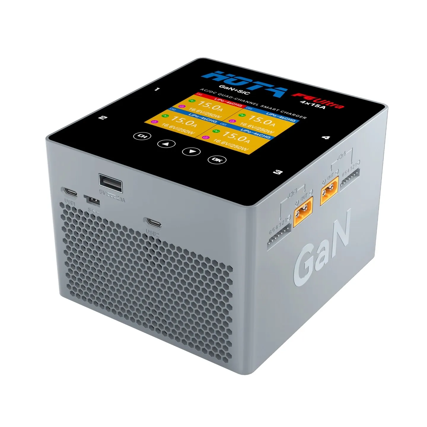 

HOTA F6ULTRA 4 - Channel Intelligent Balance Charger, 1000W Power Supply, for Aircraft High - power Lithium Batteries