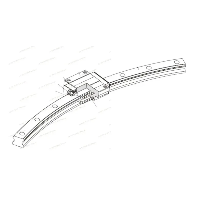 Suitable for slider arc-shaped guide rails HCR15A 60 arc-shaped guide rails