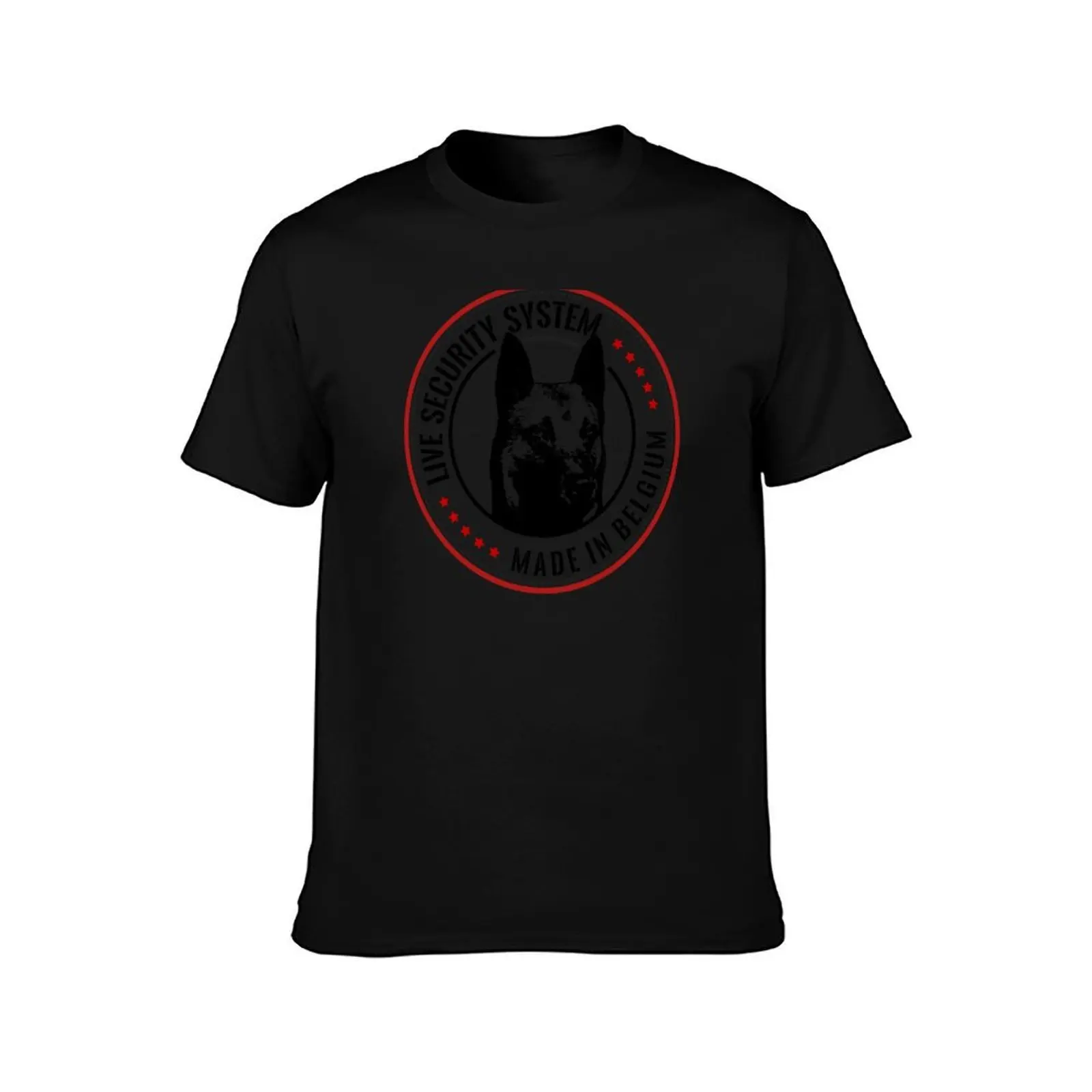 Belgian shepherd - Malinois T-Shirt, Summer Casual Cotton Tee, Oversized Streetwear Tops, Vintage Graphic Print, 100% Cotton