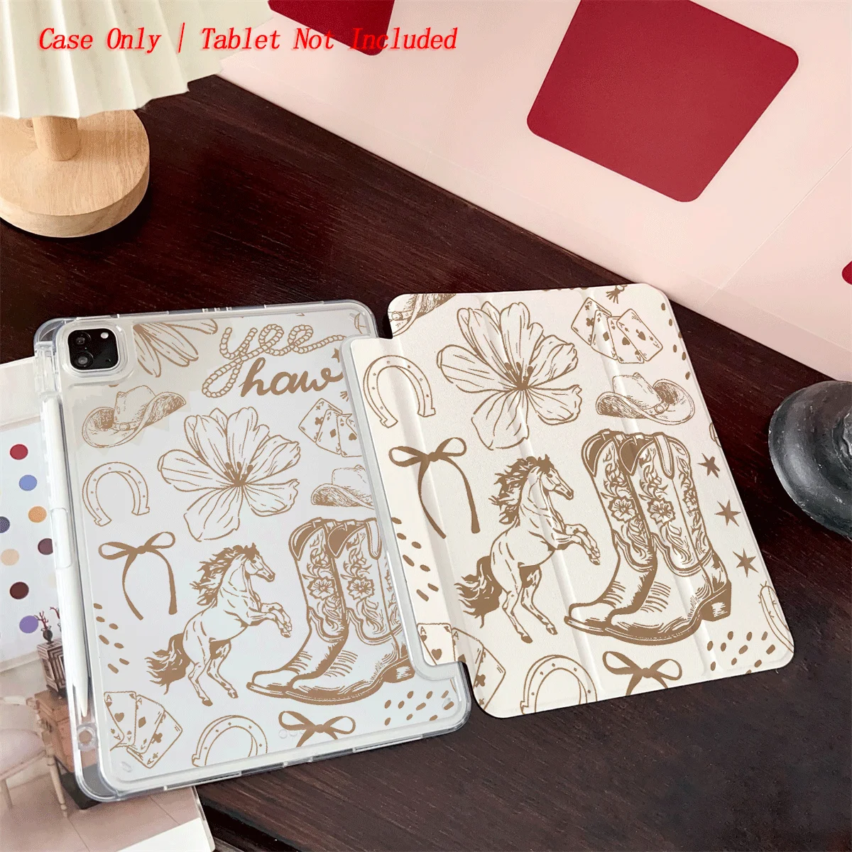 Slim Fit Premium TPU Tablet Cover, Shockproof Durable Lightweight Protective Case for iPad Samsung Huawei Honor Redmi Xiaomi