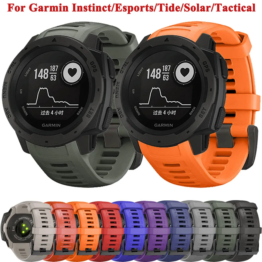 Bracelet en silicone pour montre intelligente Garmin Instinct 2 Solar Duldehors, bracelets d\'accessoires