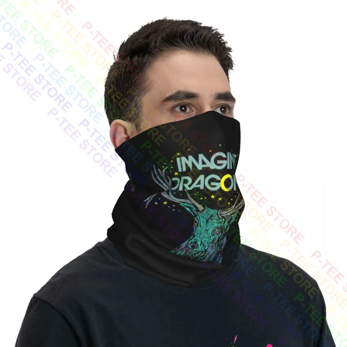 Imagine Dragons Elk In Stars Merch Polaina para el cuello Bandana Bufanda Mascarilla Unisex Correr Alta elasticidad