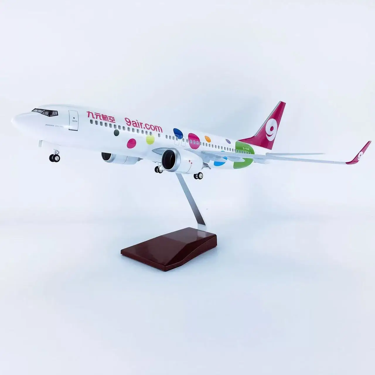 

Sale 1:85 47cm Airplane Aircrafts B737-800 9air.com Plane Model Resin Material Airplane Model Building Kits Airplane toy With