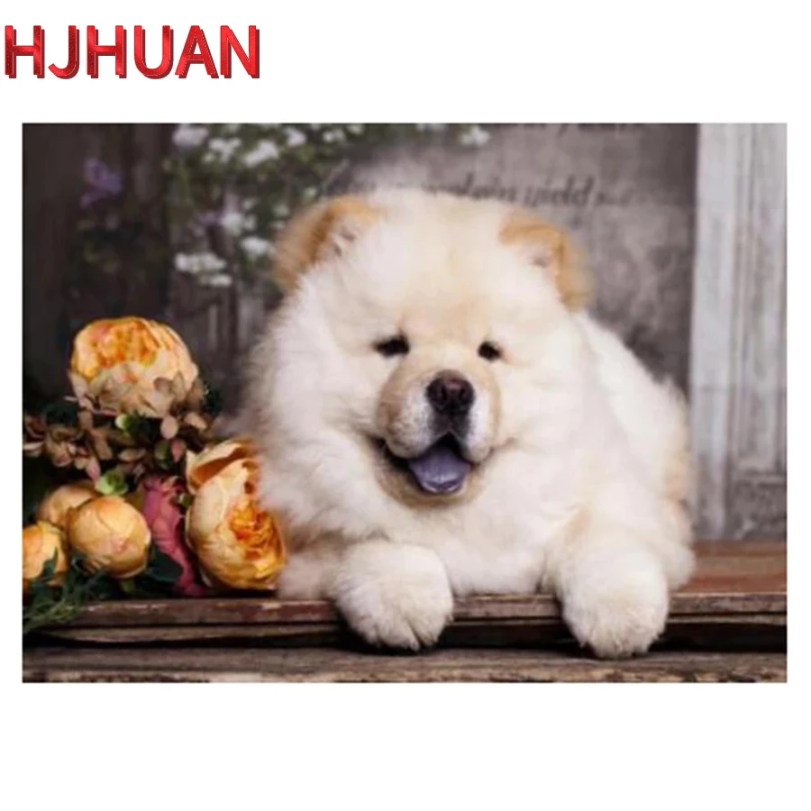 

Diamond Painting Dog Chow chow Animal Sale Special Offer New 2021 5D Diy Rhinestone Picture Cross Stitch Mosaic Picture Decor