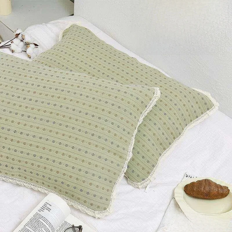 

Новые хлопковые кружевные наволочки, дышащие, для домашнего использования, класс А, простой стиль, для одного человека, аксессуары для постельного белья