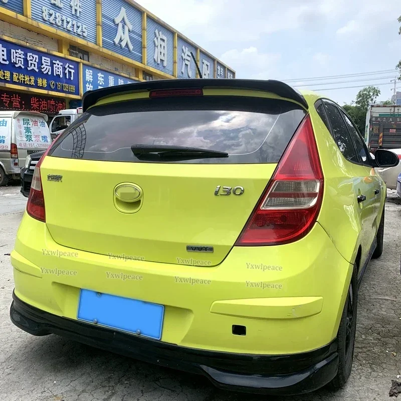 For Hyundai I30 2008 2009 2010 2011 2012 2013 Spoiler ABS Plastic Unpainted Color Trunk Wing Rear Roof Spoiler Car Accessories