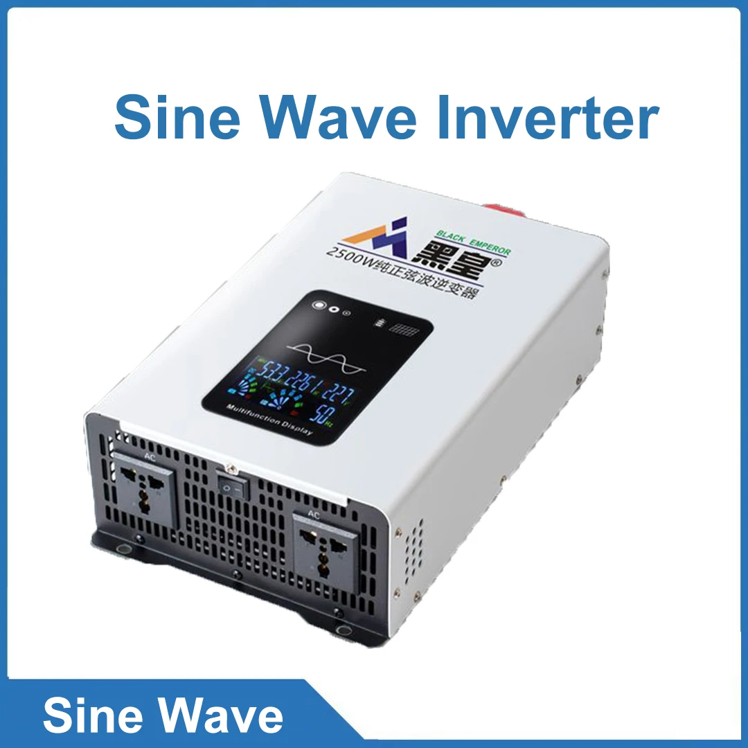 5000W Emergency Solar PV Pure Sine Wave Inverter for Outdoor High-Power Applications Use High-quality Components