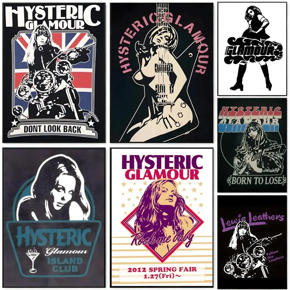 Hysteric Glamour Poster HD Waterproof Self-Adhesive Wall Art – Multi-Scene Use, Top Gift Pick