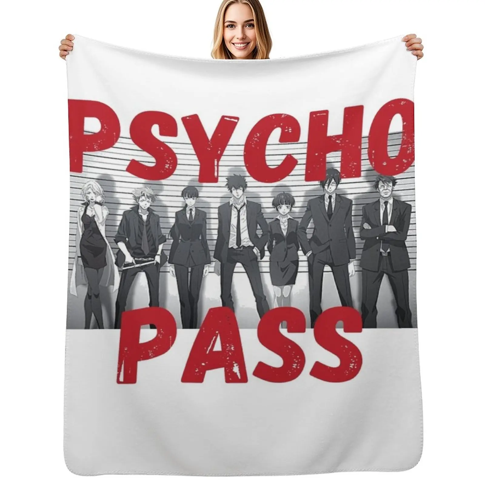 Psycho Pass Anime Themed Throw Blanket Lightweight Cozy Blanket for Bed Sofa