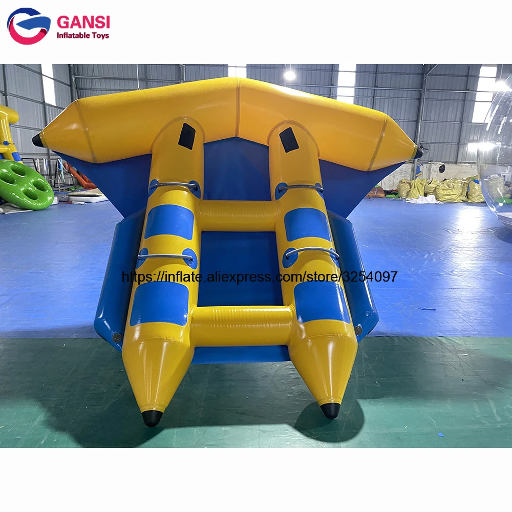 PVC Hypalon Tarpaulin Inflatable Water Games Flying Fish Boat Banana Boat Water Play Boat