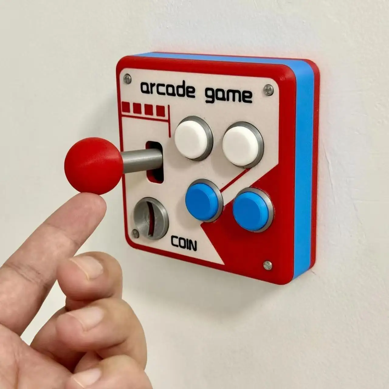86er Retro Arcade Joystick Wandschalter Kreativer Einzelsteuerungs-Lichtschalter Dekorative Raumdekoration – Detail 2