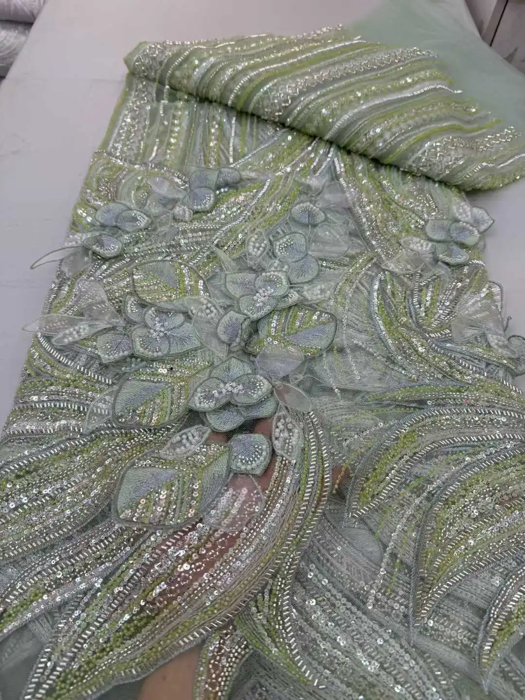 قماش دانتيل أفريقي 2026 فاخر ترتر مطرز تطريز العريس النيجيري الزفاف جودة عالية الفرنسية غاري أقمشة الدانتيل لفستان