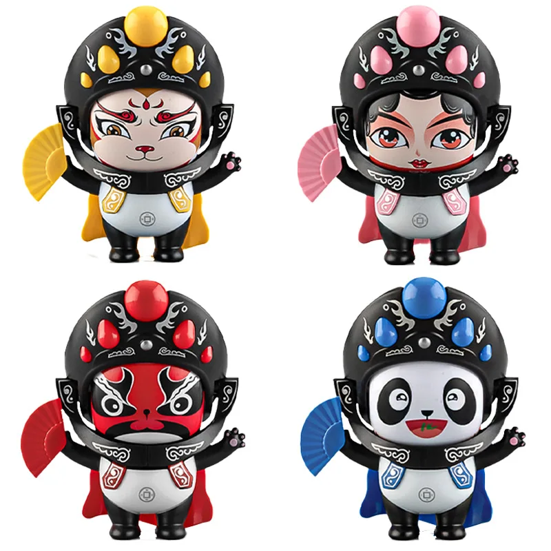 

Guochao Culture Panda Face Changing Doll Sichuan Opera Face Mask Doll Souvenir Creative Featured Doll Toy