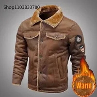 Men's Leather Jackets Warm Thick Autumn Casual Motorcycle PU Bomber Jacket Biker Leather Coats Male Windbreaker Brand Clothing