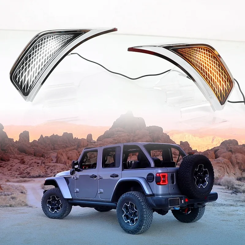 

1 пара, автомобильные поворотники для Jeep Wrangler JL 2018 2019 2020 2021