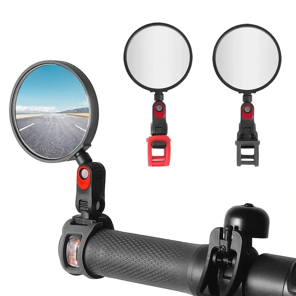 360° Adjustable Scooter Rear View Mirror Universal Wide-Angle Handlebar Mirror for Ninebot MAX G3 G2